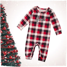 Personalised Christmas Pyjamas | Matching Family Pyjama Sets with Red-nosed Reindeer design