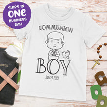 Communion Boy Personalised T-shirt – Cute Communion Celebration Present